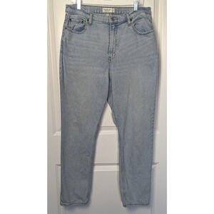 Abercrombie & Fitch The 90s Slim Straight Ultra High Rise Curve Love Jeans Sz 33